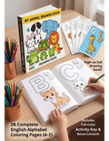 My Animal Drawing & Coloring Book: 26 Alphabet Activity Pages (PDF Printable)